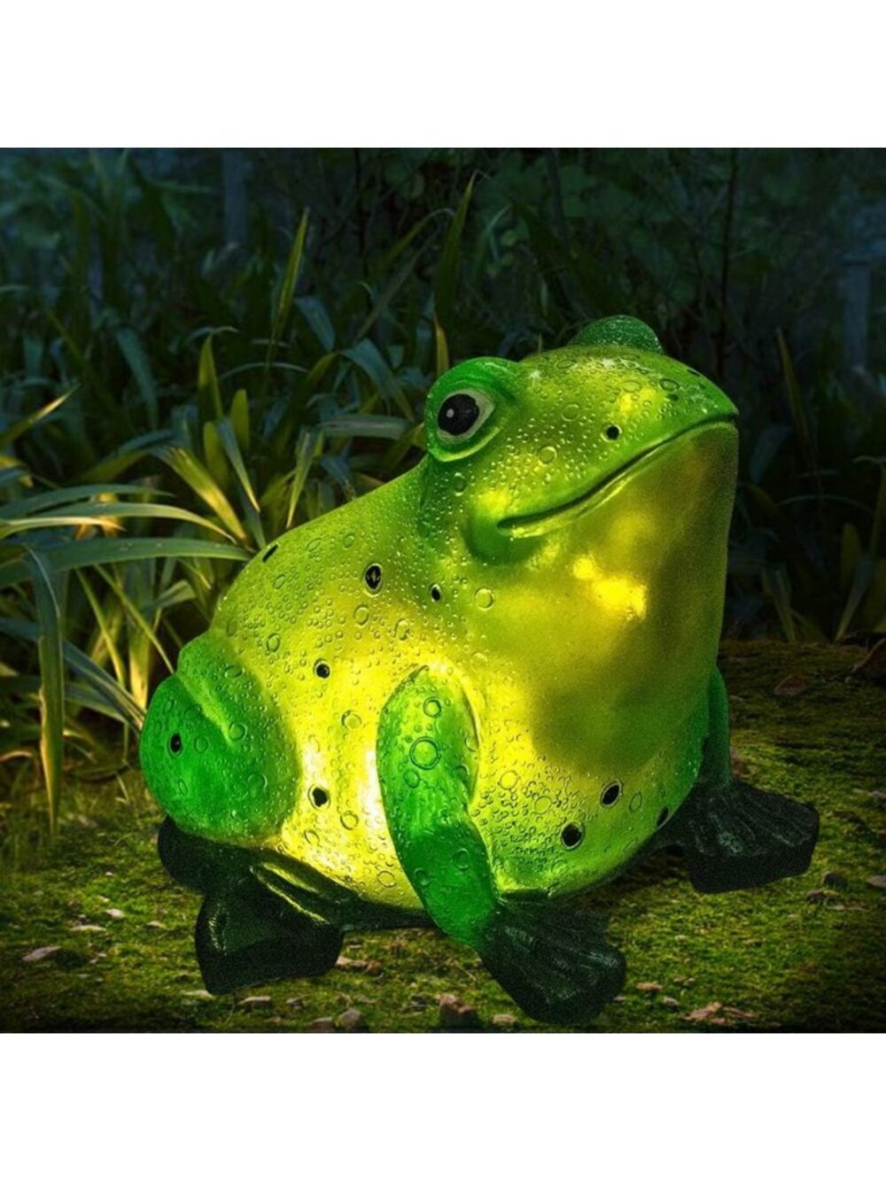Solar Frog Lights - Decorative Outdoor Garden Statues for Patio & Lawn Decor